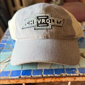 Chevrolet Gray and Cream Men's Hat
